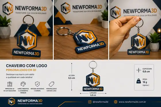 Chaveiro com logo