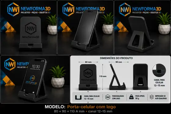 Porta-celular com logo