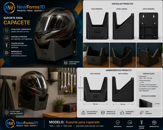 Suporte para capacete