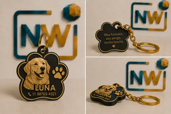 Plaquinha Pet personalizada